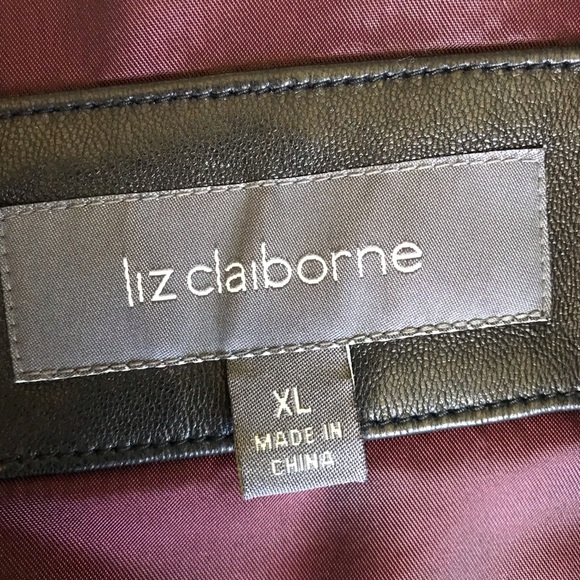 Liz Claiborne Leather Jacket - Picture 4 of 6